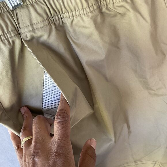 Nike Men’s Canvas Shorts Beige XXL Stretch Michigan State Spartans Swoosh MSU - Picture 9 of 11